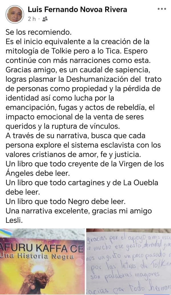 Leslie Gabriels, boxeador, cantante y escritor.
