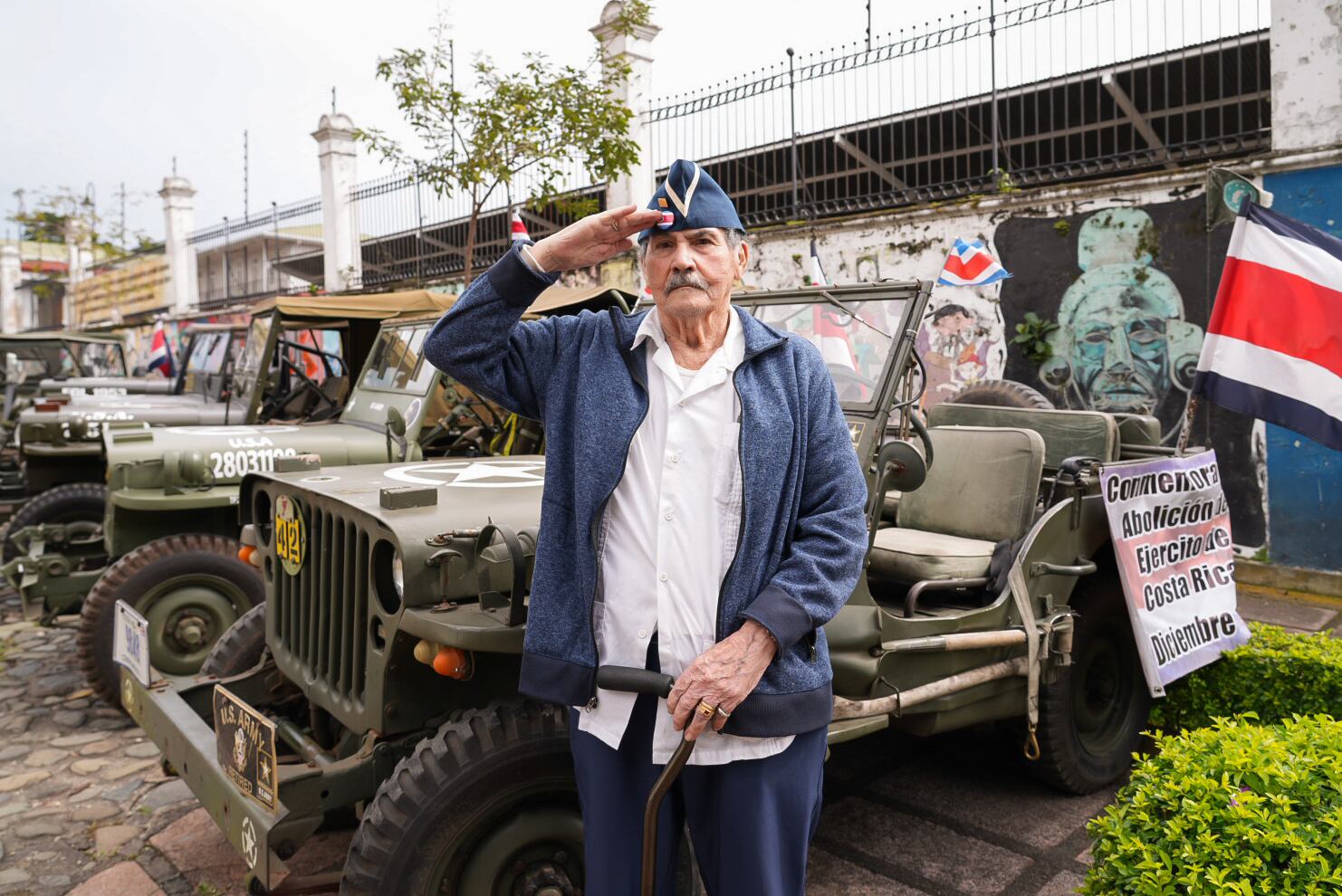 01/12/2024. Acto oficial de la conmemoración del 76 aniversario de la abolición del ejército. Museo Nacional, Costa Rica. Fotografía: Lilly Arce. En la fotografía: José Enrique Alfaro. Gonzalo Chanto Mendez. Carlos Alberto Ramírez Villalobos. Aurelia Cordero Cordero. José Asdrual Bonilla Madriz. Fernando Enrique Herrera Sánchez. Álvaro Méndez Varela.