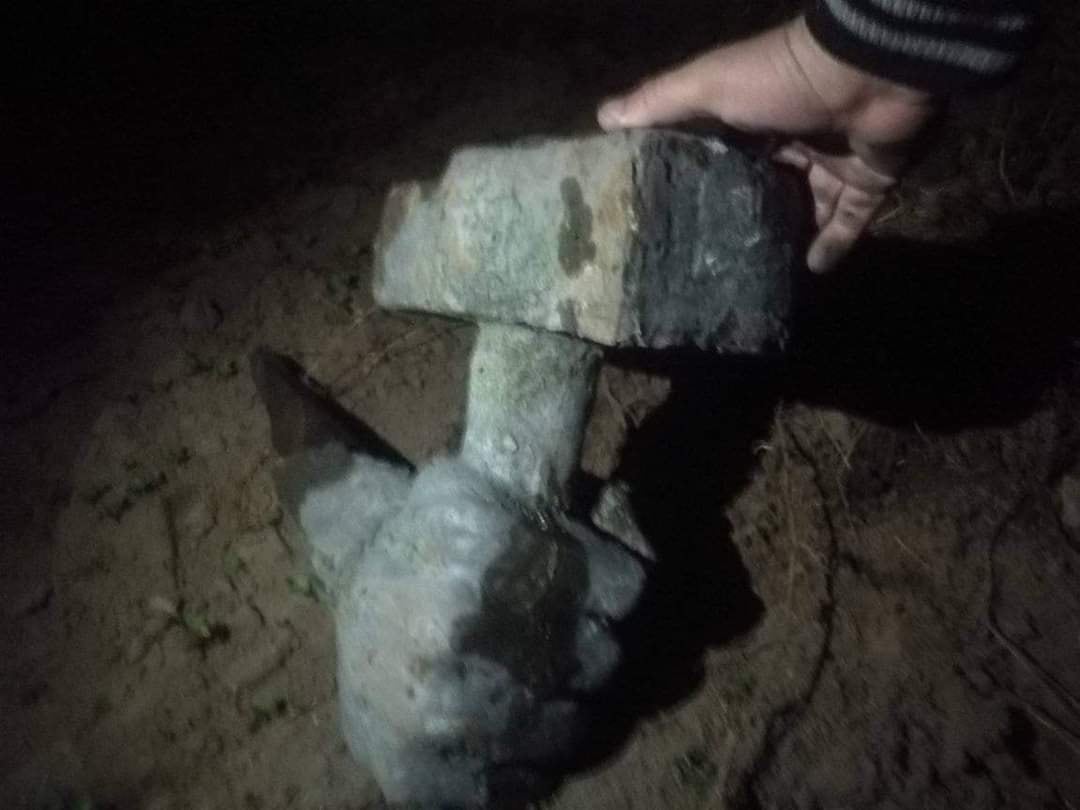 Destruyen monumento al sufragio en Cartago. Foto suministrada por Fernando Gutiérrez.