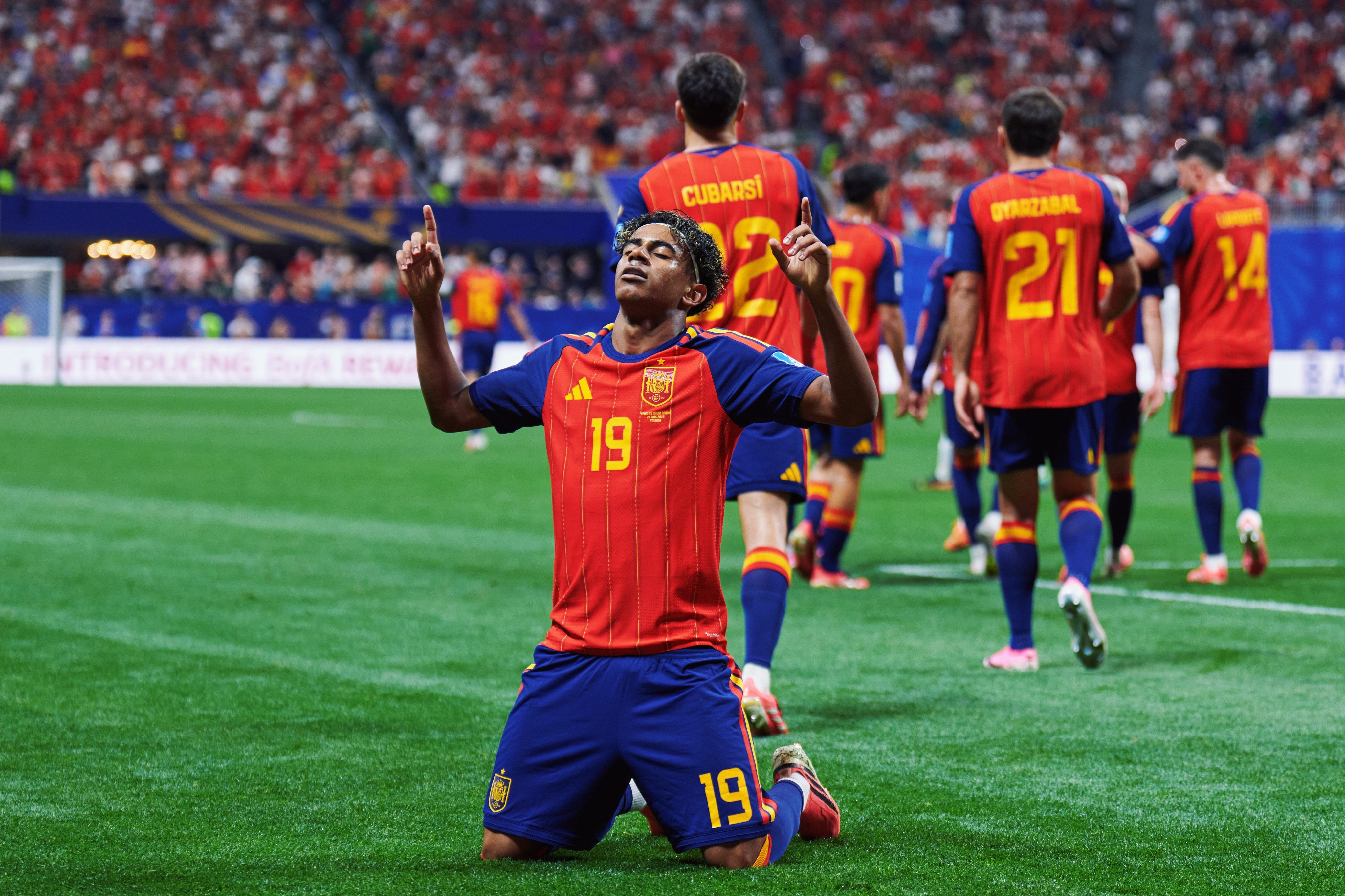 Lamine Yamal ya sabe lo que es anotar en una Copa del Mundo. Él marcó el primer gol de España en el Mundial 2026.
