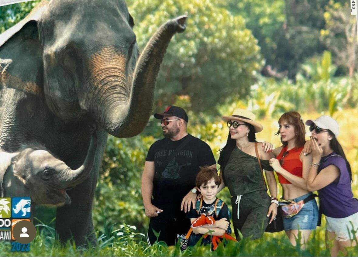 Maribel Guardia y familia