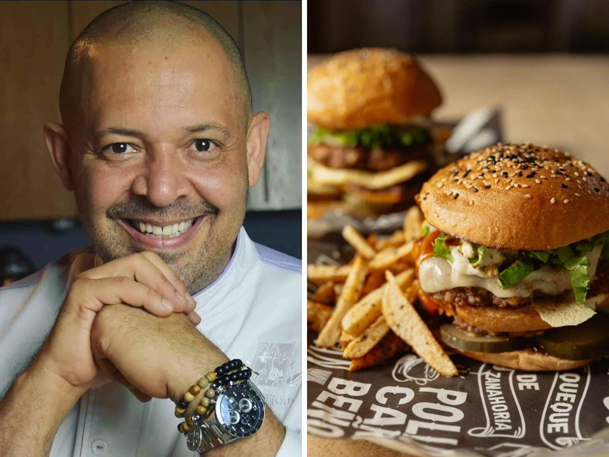 Óscar Castro se ha vuelto experto en la creación de hamburguesas. Foto cortesía de Óscar Castro.