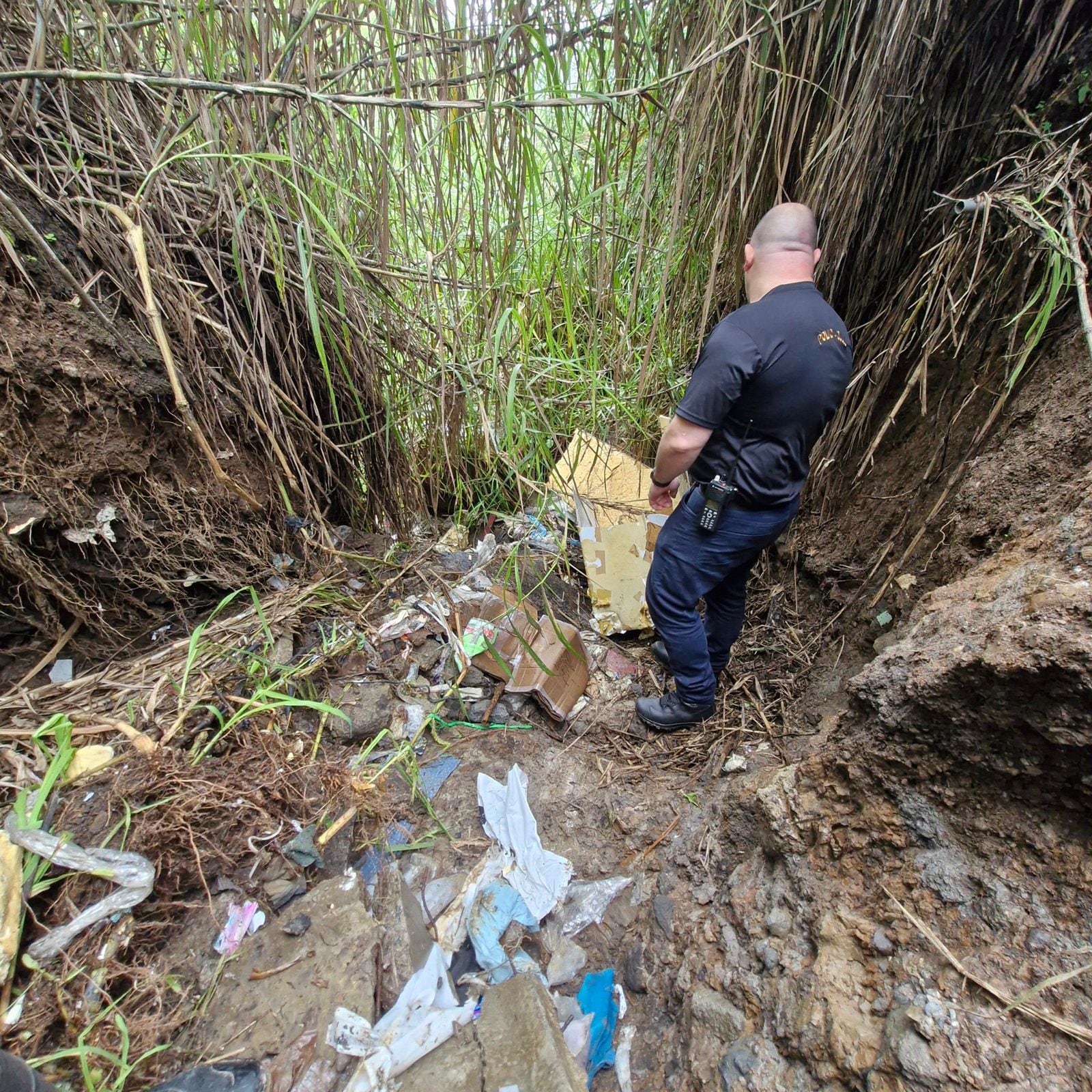 El bebé hallado con vida en un basurero en Hatillo, San José, el 12 de noviembre del 2025, nació días antes en un hospital, según lo confirman las primeras investigaciones del OIJ. Foto: OIJ