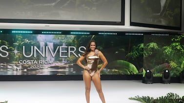 Así fue la presentación de Chonta Mullins en Miss Universe Costa Rica, modelo que el OIJ vincula a Pecho de Rata