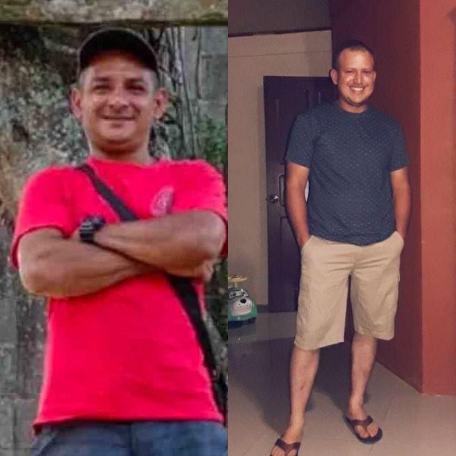 Jonathan Miranda Castro, de 41 años y Maikol Arauz Alfaro, de 39 años, son dos finqueros cuyo rastro es un misterio desde hace dos semanas. Foto: San Vito Televisión para La Teja