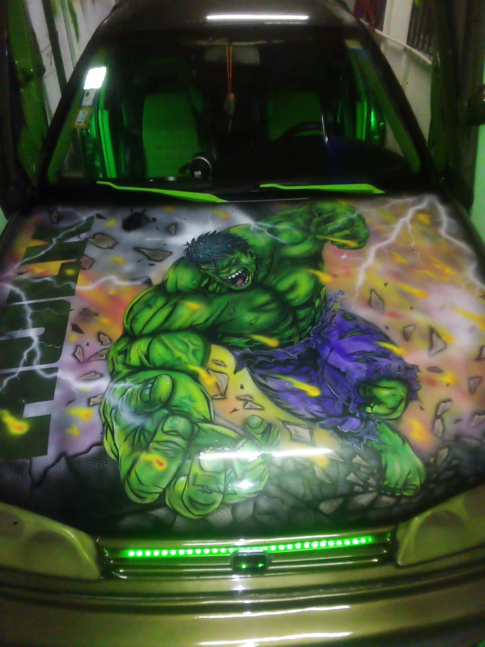 Hyunday Elantra, 92, tuning, se llama Hulk, Juan Carlos Cerdas