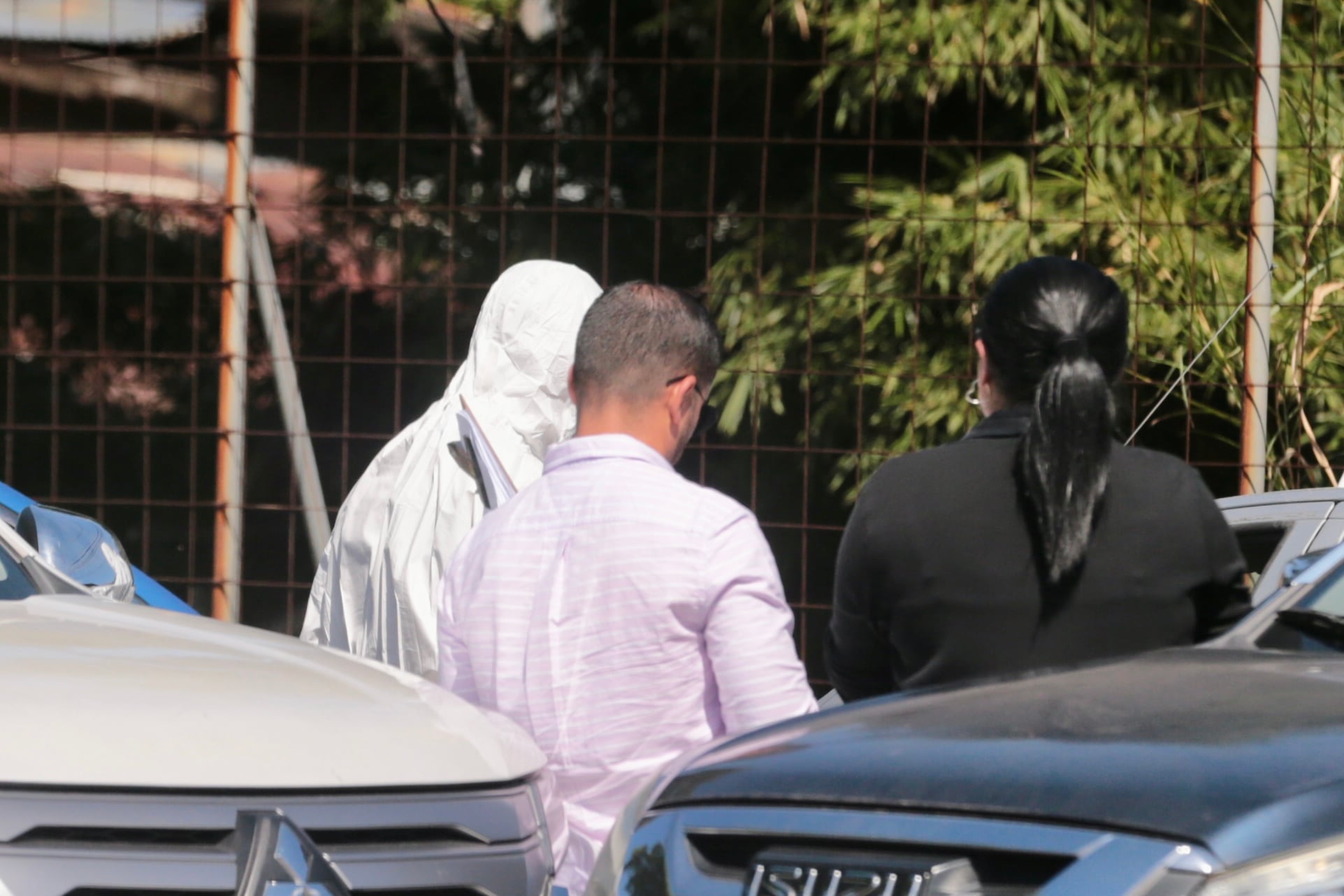 04/12/2023 Un hombre baleado sobre la carretera en San Sebastián San José los agentes del OIJ en el lugar. Foto Alonso Tenorio