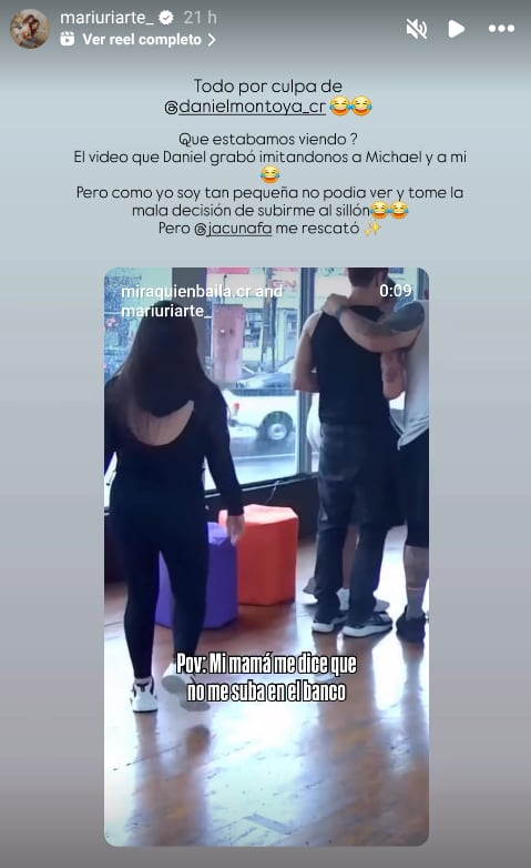 Mariana Uriarte, participante de Mira quién baila, vivió segundos de terror el jueves tras sufrir una caída que pudo haber terminado en tragedia.