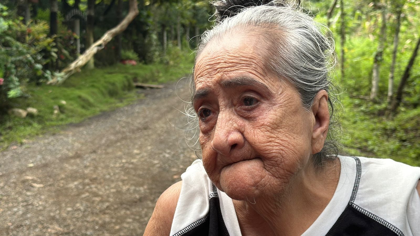 Las lluvias provocaron que Maria Isabel Pérez de 87 años perdiera todo