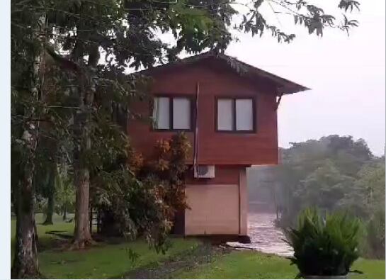 El río Balsa se llevó una vivienda en San Carlos