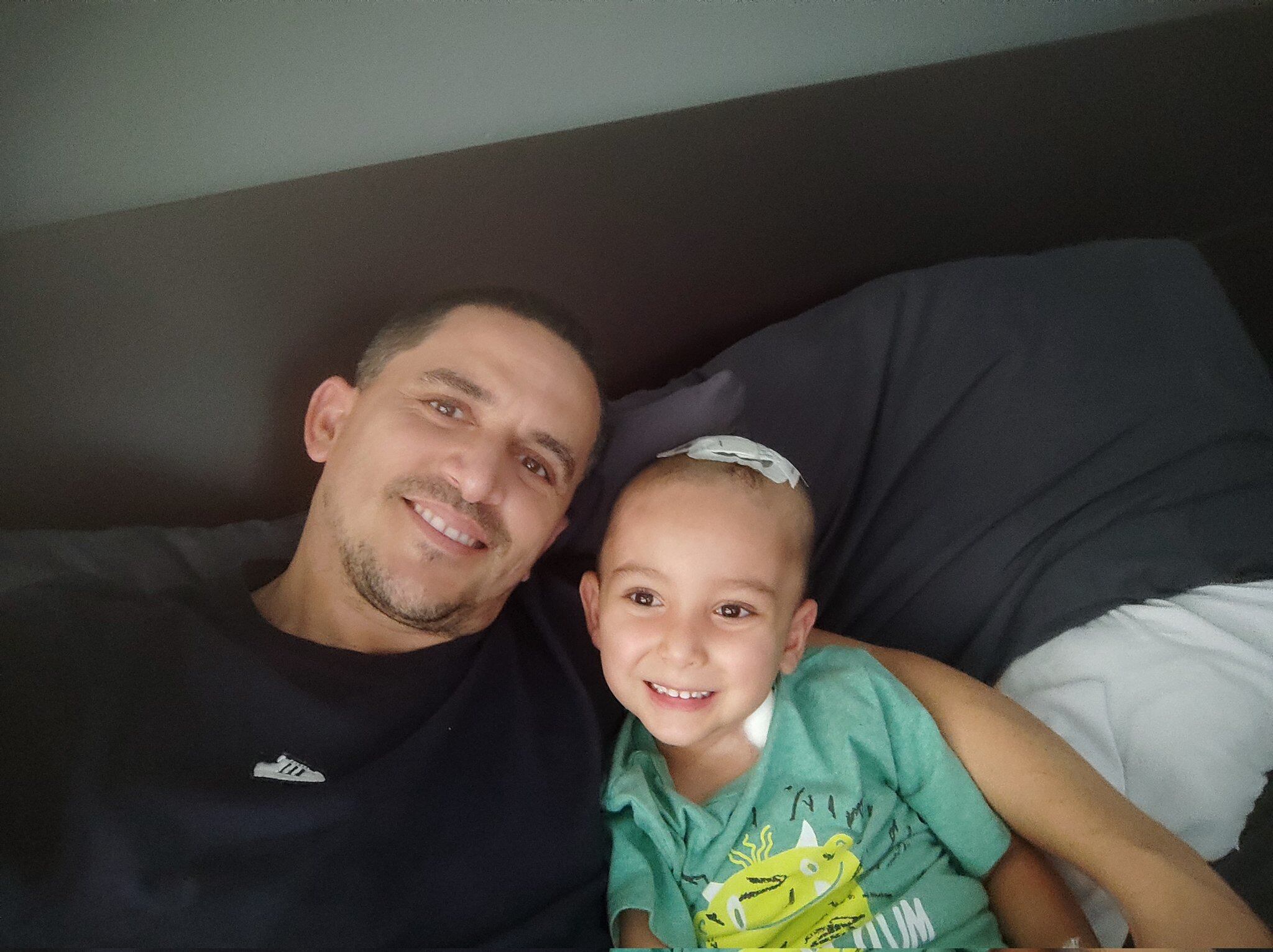 Edgar Rodríguez y su hijo Felipe