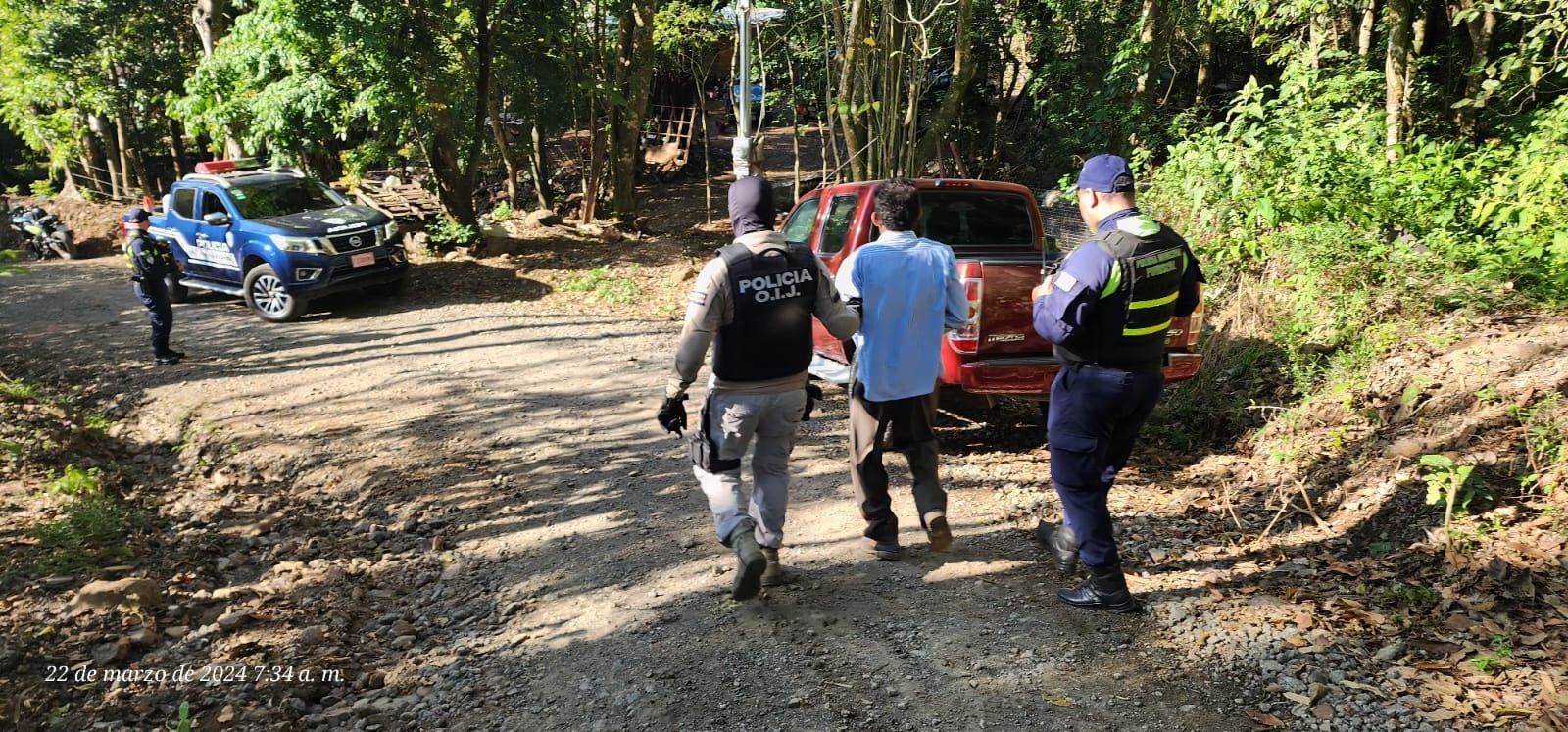 Detienen a sospechoso de accionamiento de arma de fuego.
