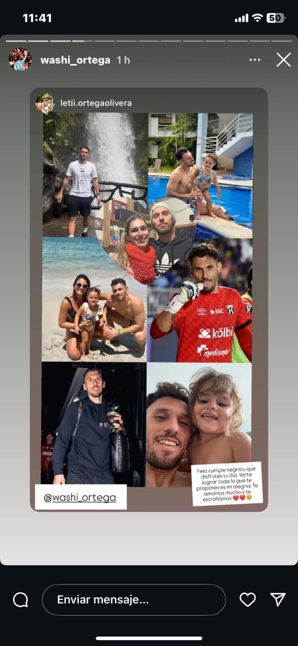 Washington Ortega está de cumpleaños y lo celebró junto a su familia.