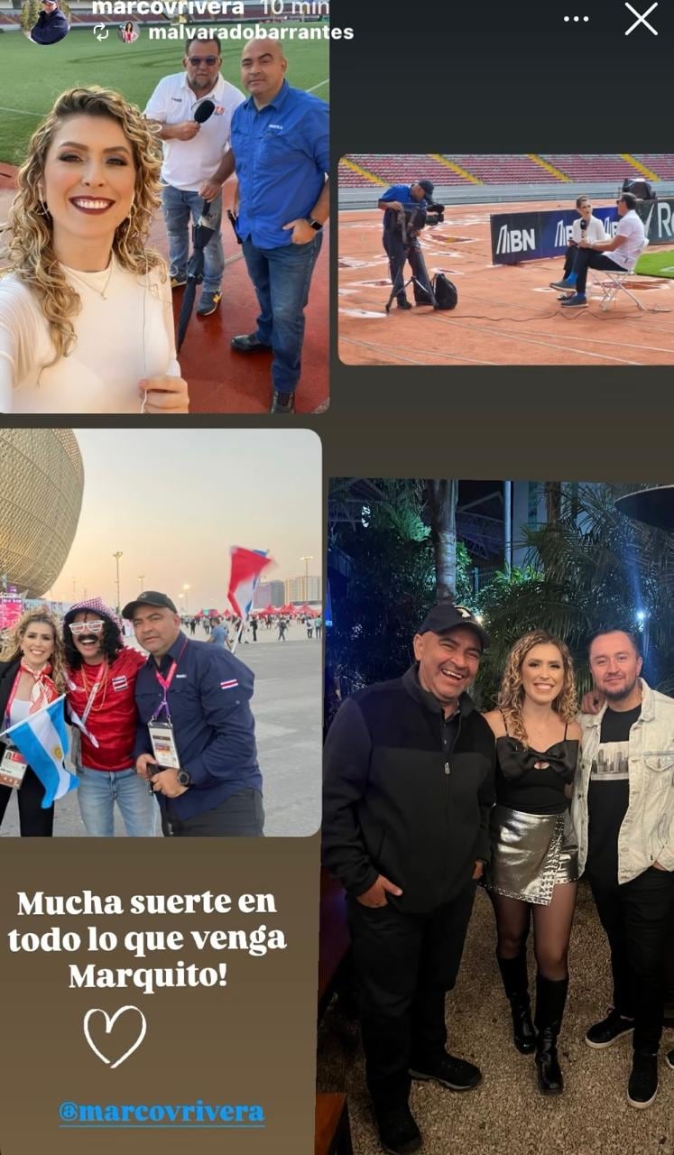 Marrco Rivera dijo adiós a Teletica este viernes entre muchos saludos de sus compañeros.