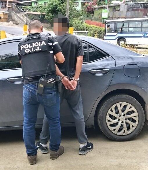 Detienen a joven de 20 años en Aserrí como sospechoso de robar moto. Foto OIJ.