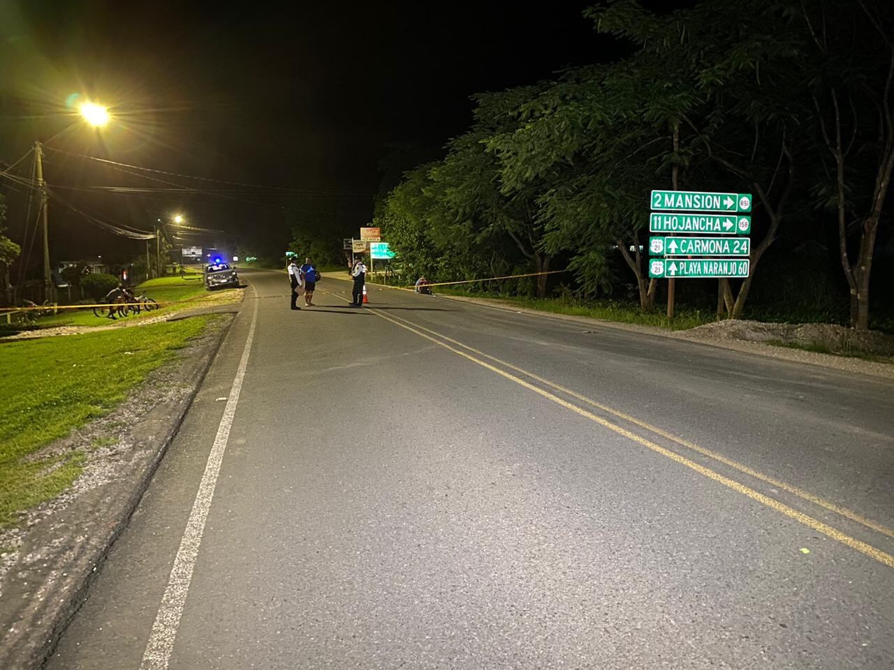 Policía pensionado es atropellado por carro que se dio a la fuga en Nicoya. Foto cortesía Guana Noticias.