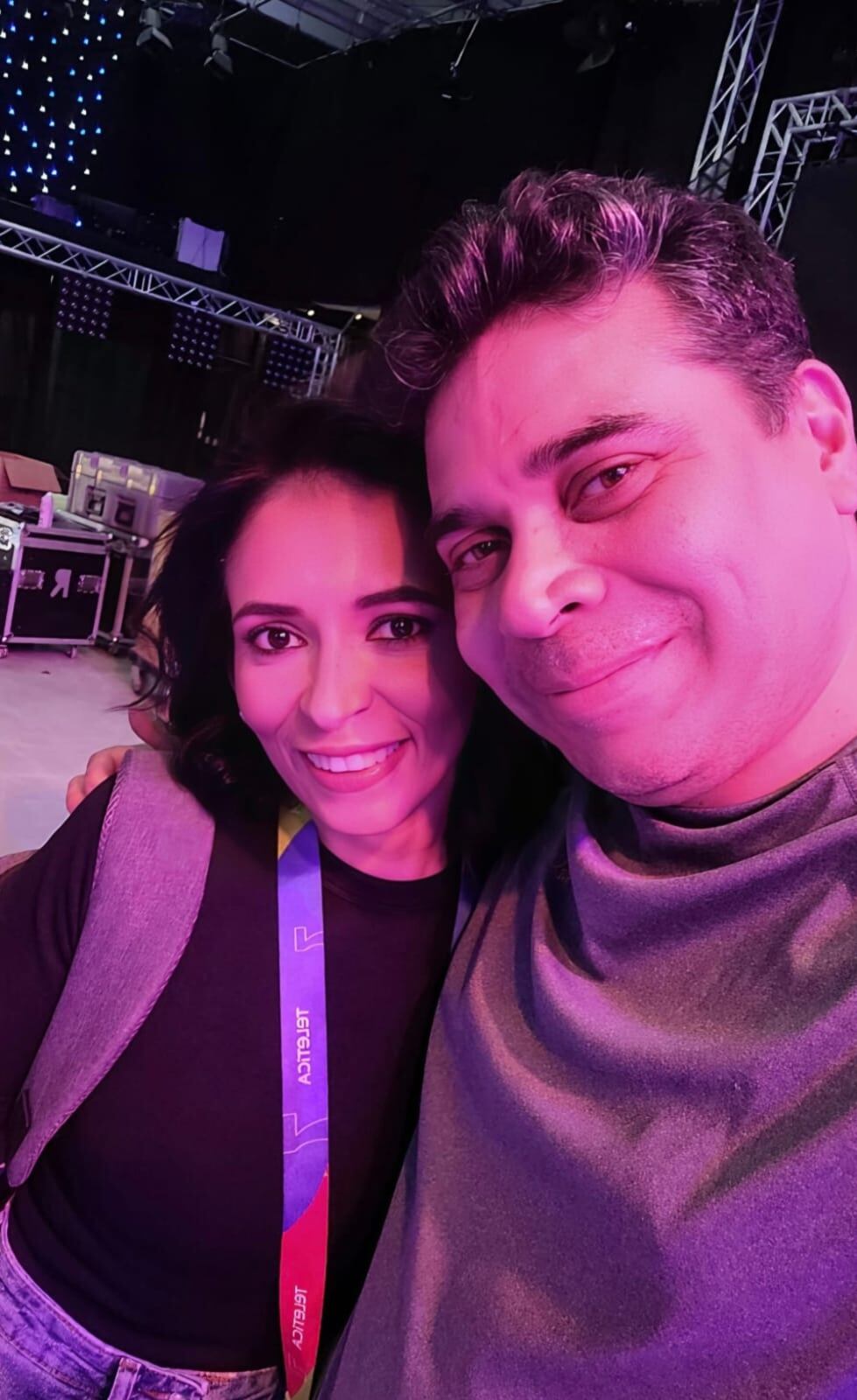 नतालिया लिझानो, टेलिका आणि तिच्या कुटुंबातील पत्रकार.