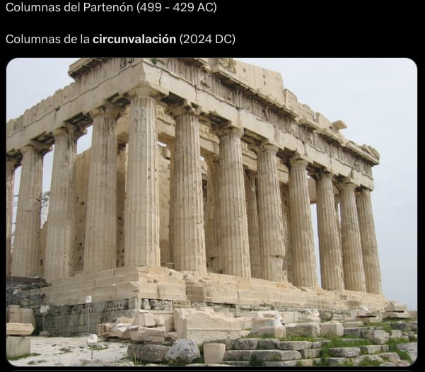 Los memes no perdonan y así compararon los ticos el último tramo de Circunvalación Norte. Captura de pantalla.