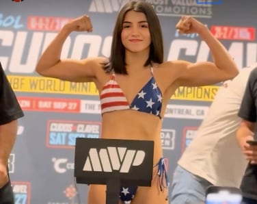 Este viernes Naomy tuvo su pesaje oficial.