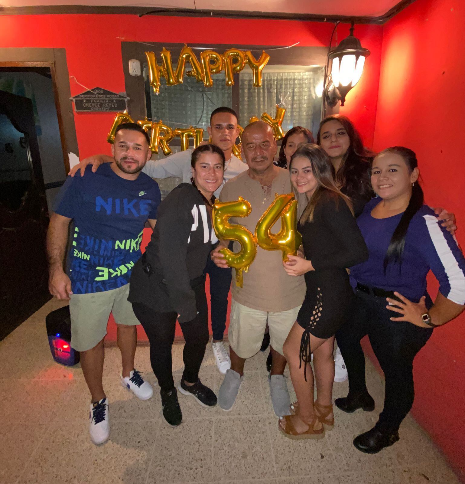 Adrián Chévez y familiares