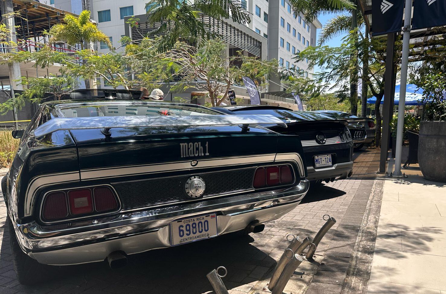 Exhibición que organizó el club Street Mustang, justamente en City Place de Santa Ana