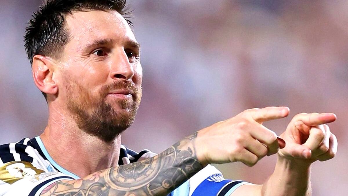 Lionel Messi fue la figura de Argentina en el partido contra Argelia.