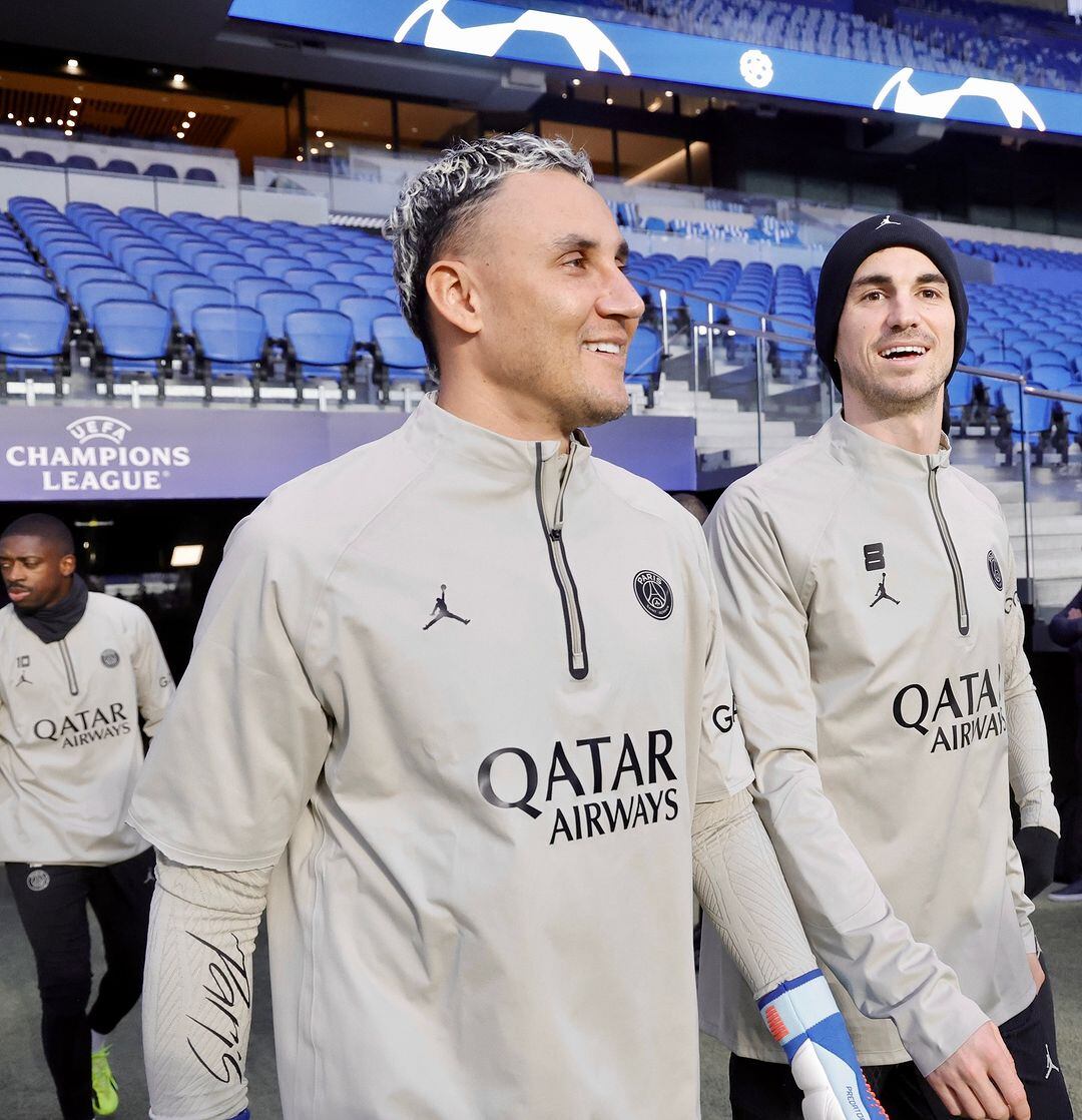 Keylor Navas estuvo en el reconocimiento del Reale Arena previo al juego de este martes.
