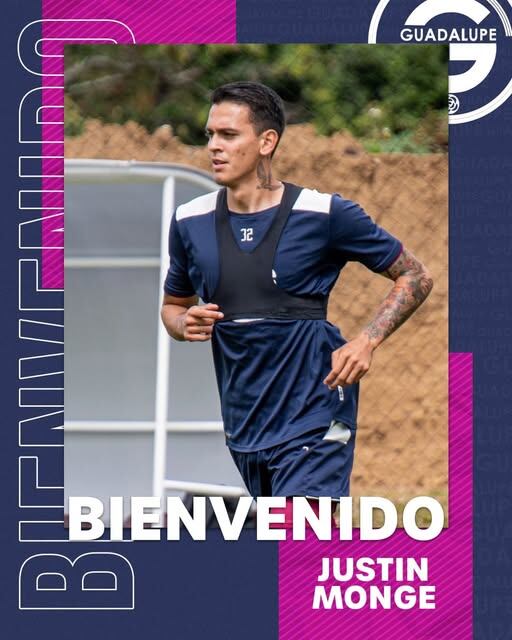 El delantero Justin Monge reforzará la ofensiva de Guadalupe FC. Facebook GFC.