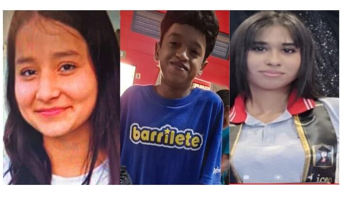 Ashely Michelle Rodríguez Barquero, Brandon Delgado Navarro y Anyel Rodríguez están  desaparecidos