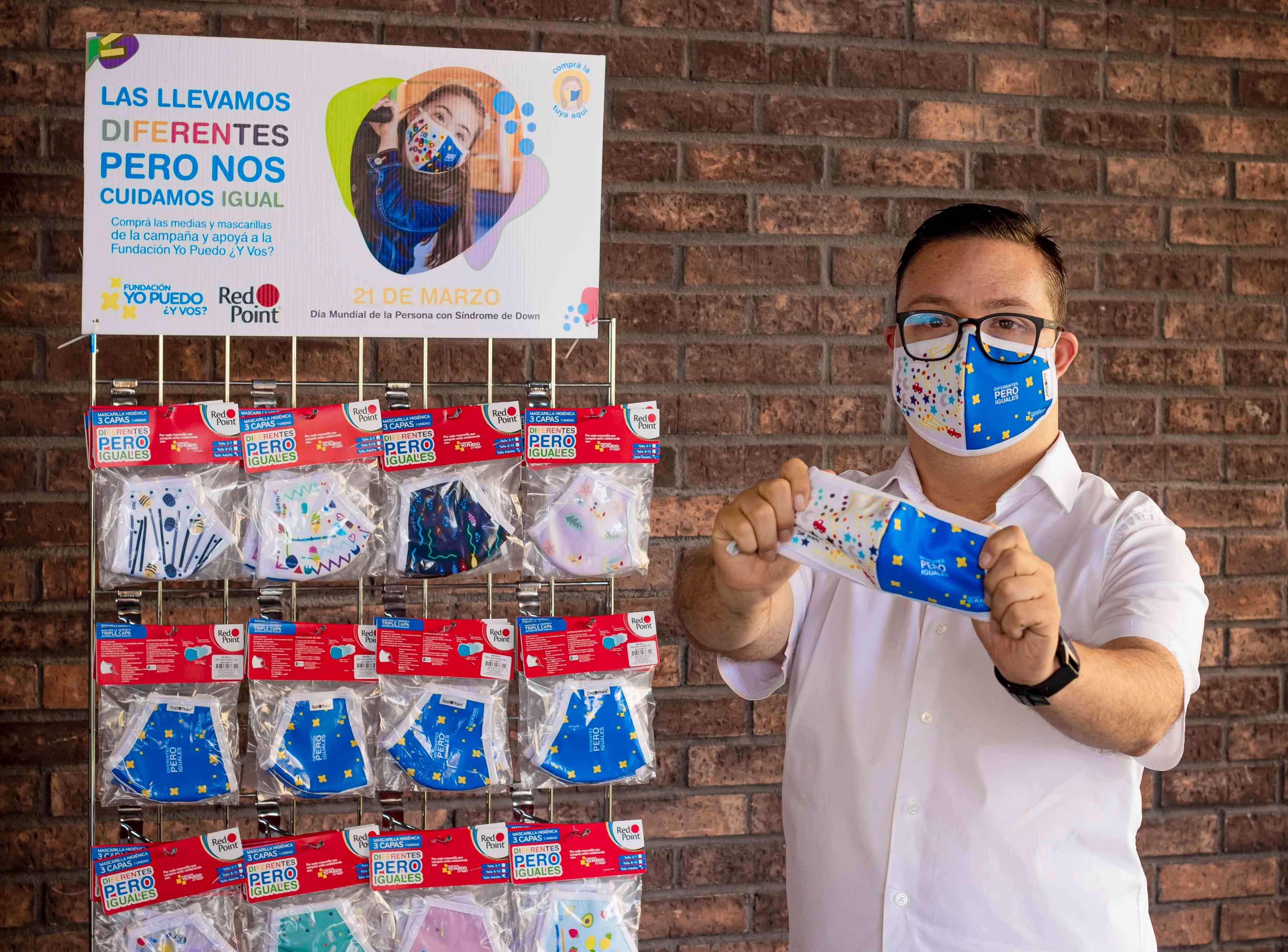 Mascarillas hechas por personas con síndrome de Down están a la venta para ayudar a la Fundación Yo puedo, ¿y vos?