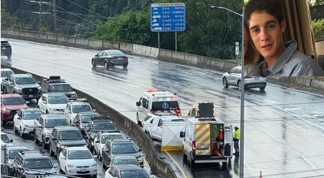 Thomas Sauter falleció en la Ruta 27 cerca del peaje de Escazú.