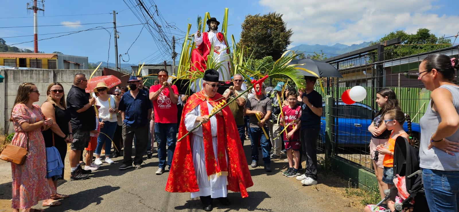 Domingo de Ramos en la parroquia San Rafael Arriba de Desamparados