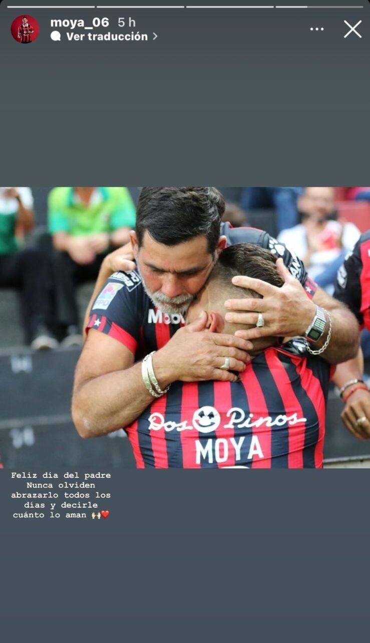 Jonathan Moya envió un consejo por el Día del Padre.