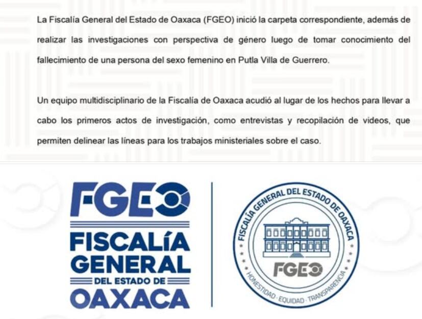 Fabiola Ortiz Medina fue asesinada frente al Colegio de Bachilleres 6, en Putla Villa de Guerrero.