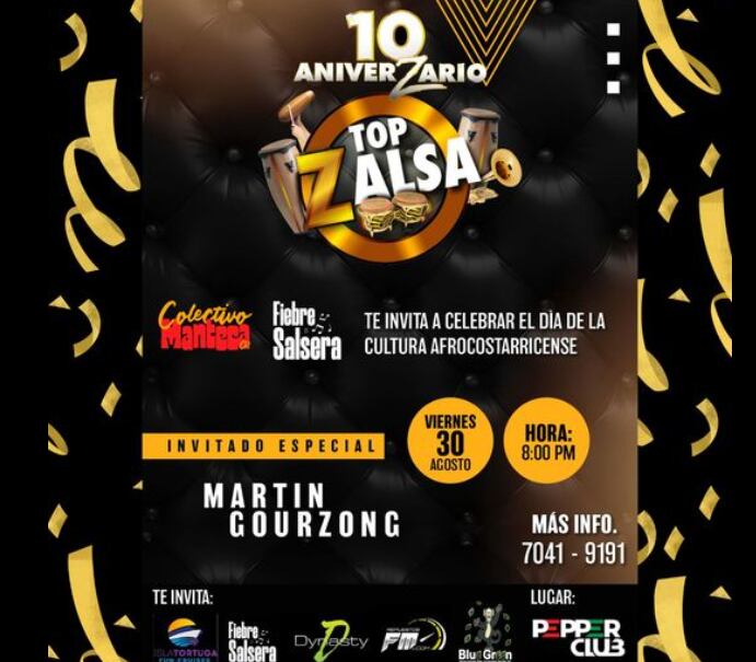 Aniversario de Top Zalsa, programa de Zeta F.M.