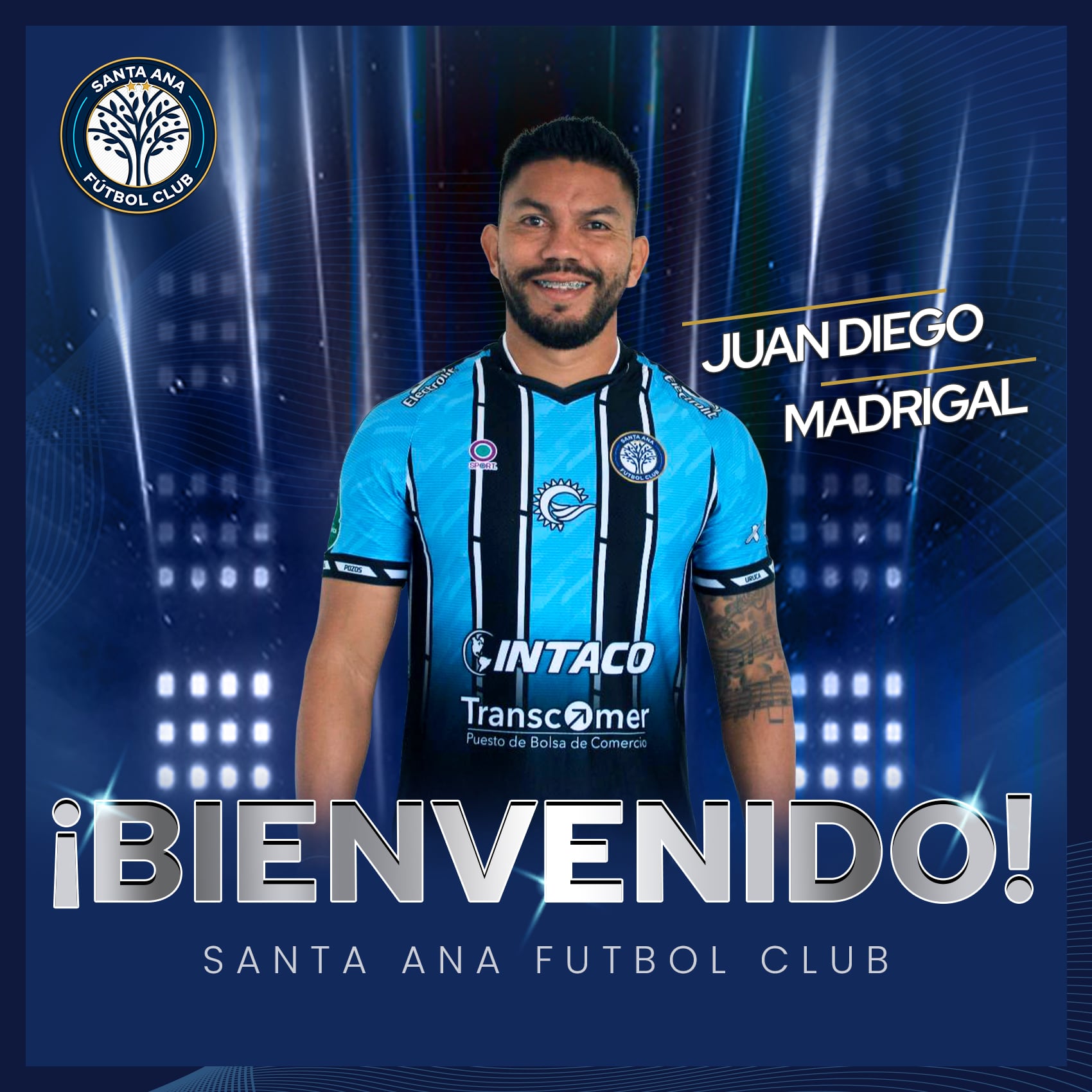 Juan Diego Madrigal es el nuevo jugador de Santa Ana. Facebook.