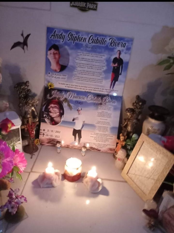 Mamá tiene un "castillo" para sus hijos asesinados, ella clama por encontrar los restos de uno de ellos