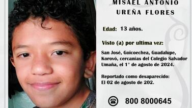 Muchachito de 13 años tiene tres días desaparecido