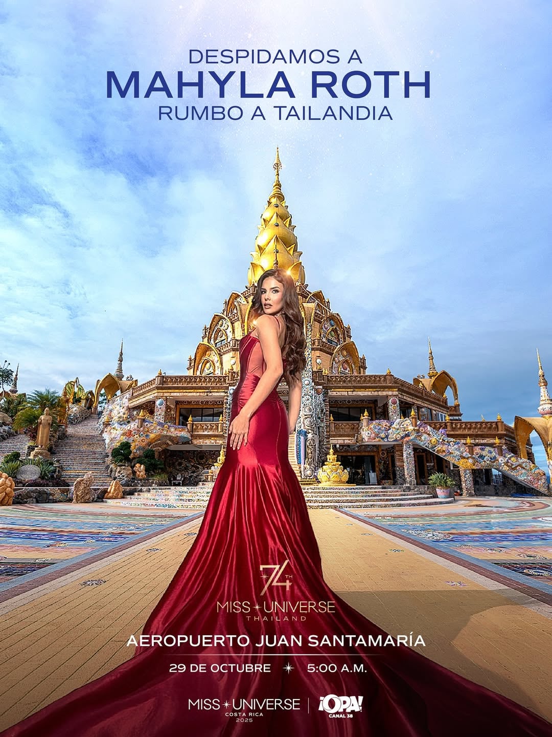 Mahyla Roth parte rumbo a Miss Universo este día y a esta hora