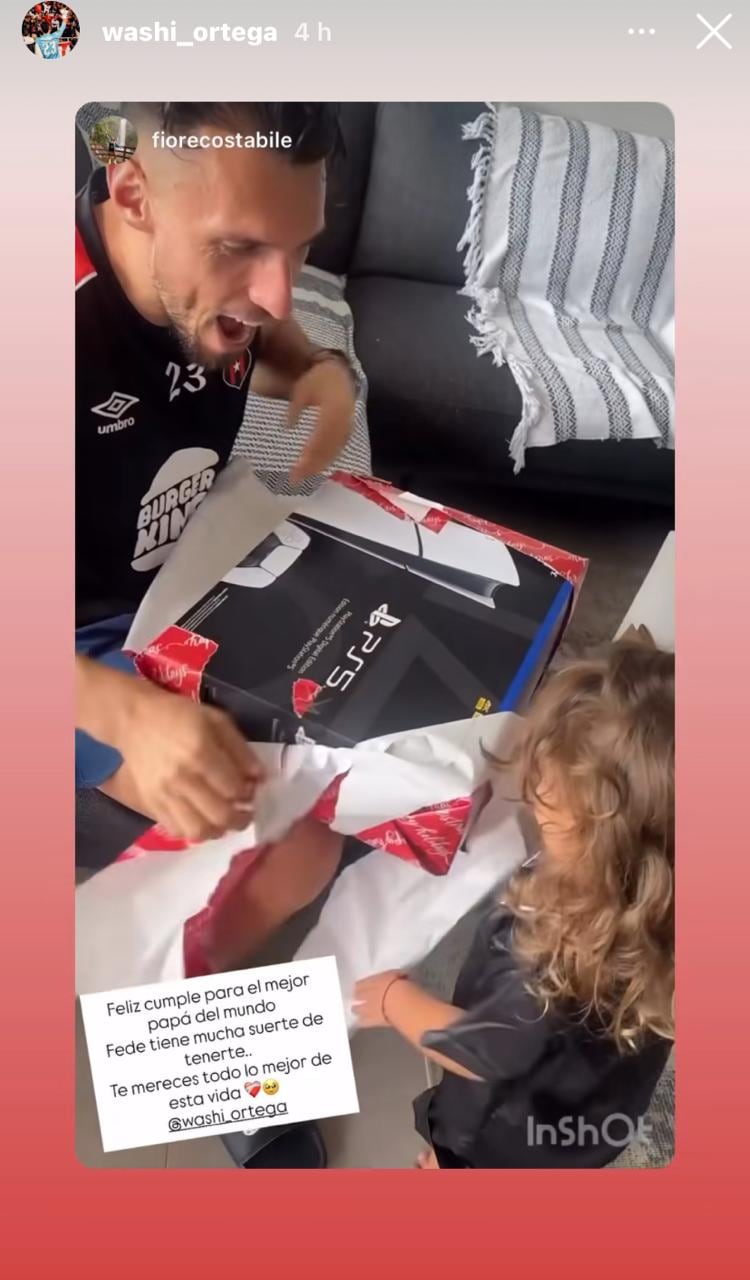 Washington Ortega está de cumpleaños y lo celebró junto a su familia.