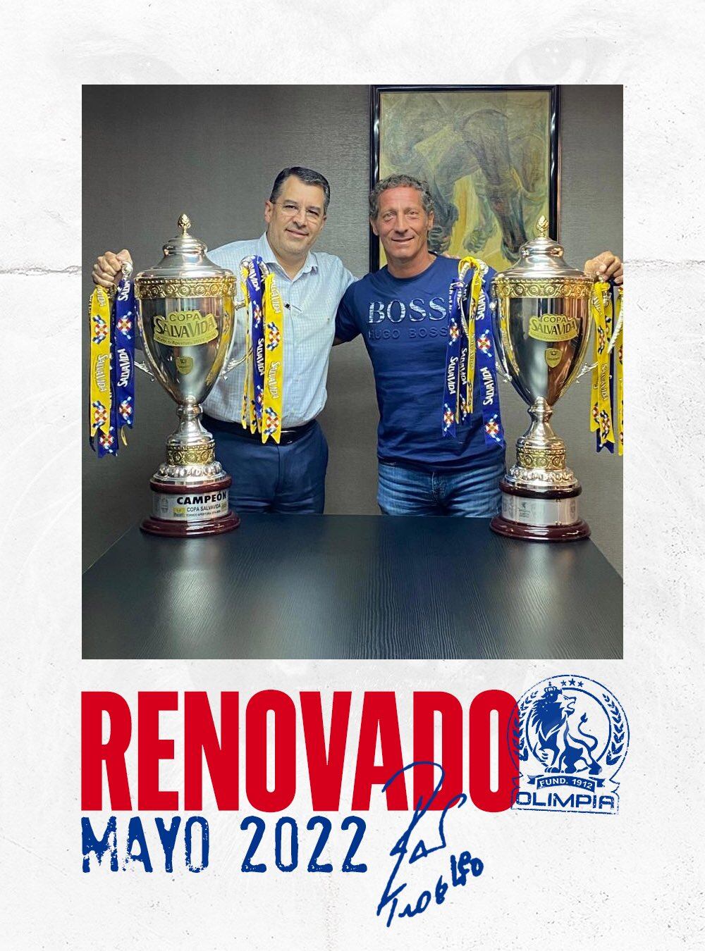 Pedro Troglio sigue como técnico del Olimpia de Honduras. Twitter.