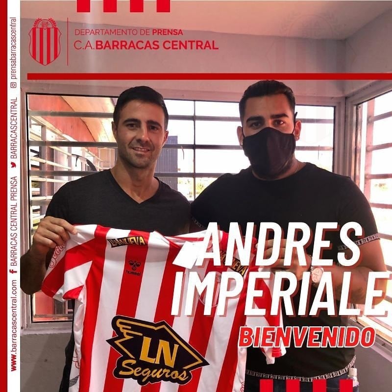 Andrés Imperiale, exjugador de Saprissa, quien juega para el Barracas FC de la Segunda de Argentina. Cortesía.