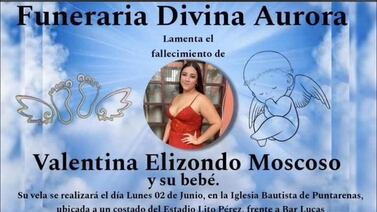 Caso Valentina Elizondo: En medio de un gran dolor, mamá y su bebé serán despedidos este martes