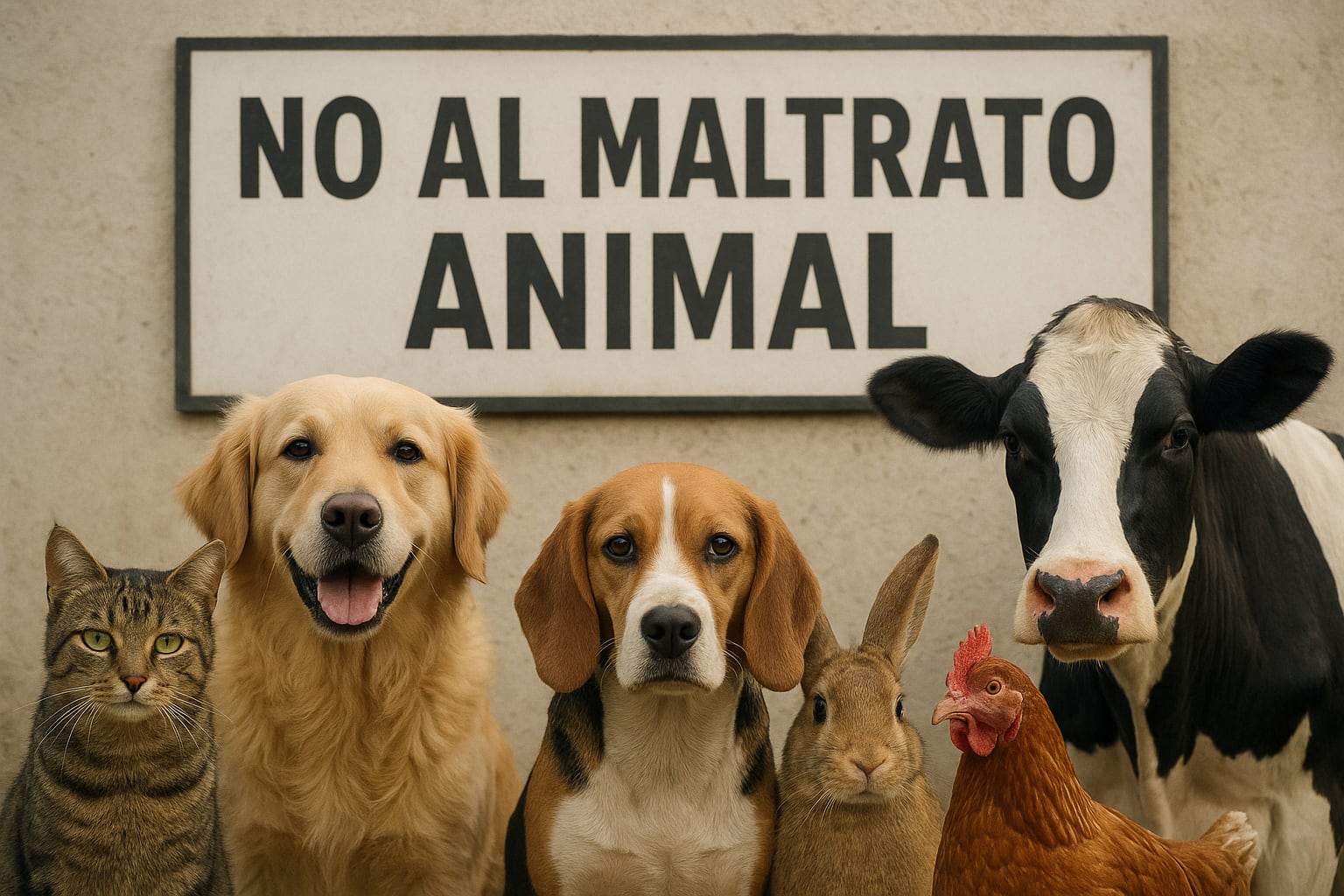 No al maltrato animal