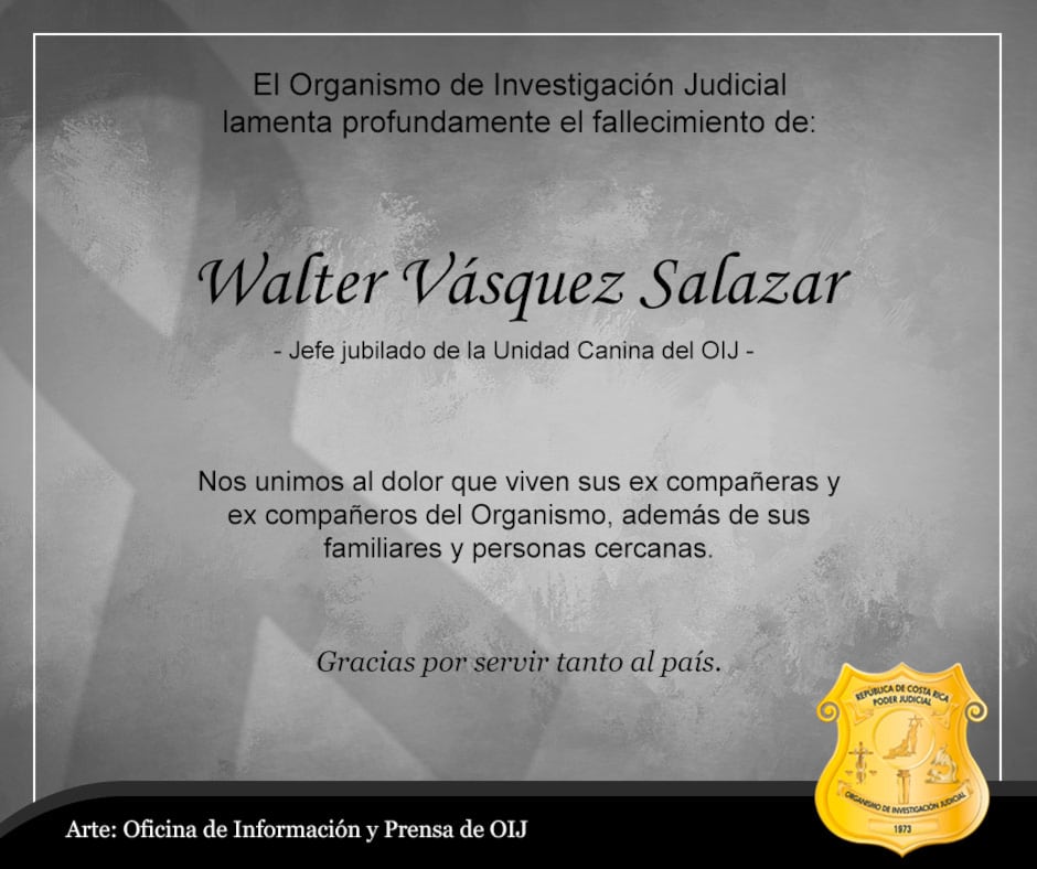 Esta fue la publicación hecha por el OIJ.