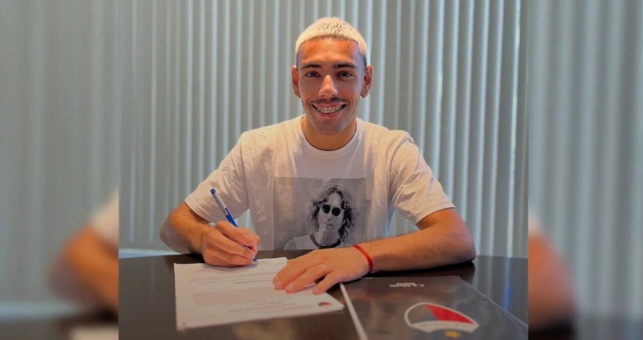En Argentina aseguran que Nicolás Delgadillo, de 27 años sería el nuevo jugador del Saprissa de Costa Rica. Foto tomada de X.