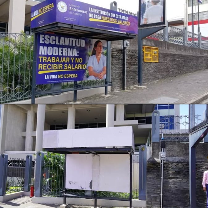 Colegio de Enfermeras llevará a Sala Constitucional denuncia por retiro de campaña sobre atrasos salariales. Foto: Tomadas del FB de Gabriel Guido