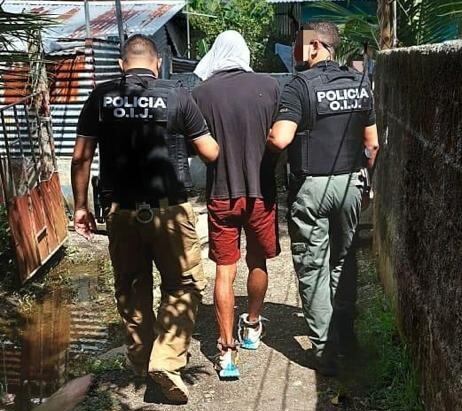 Detenido sospechoso de violar a dos extranjeras en Manuel Antonio de Quepos. Foto OIJ.