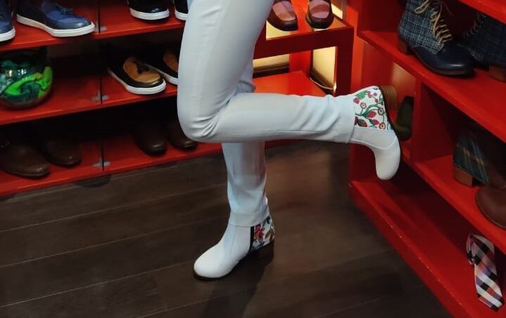 Traje de la boxeadora Yokasta Valle, hecho por el diseñador Gerson André. Cortesía.