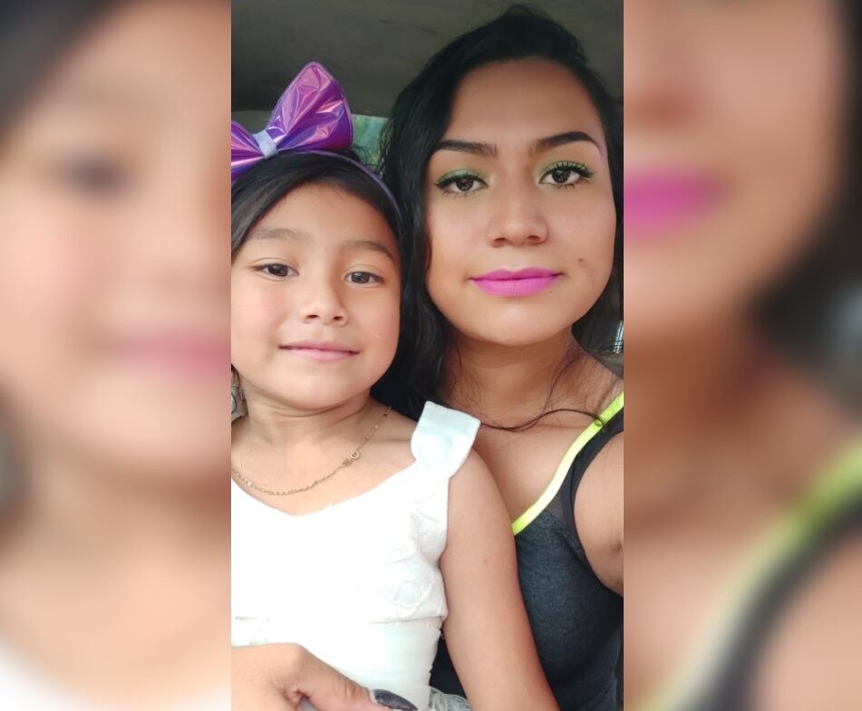 Keyla López, niña de 4 años que sobrevivió a fatal accidente en Naranjo. foto cortesía Griselda López.